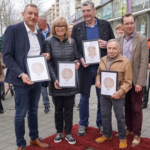 Sports Walk of Fame: Ruderer-Trio - Olympiasieger 1976 und 1980 im Zweier mit Steuermann