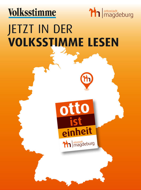 "otto ist einheit" - Plakat zur Stadtmarketingkampagne 2025