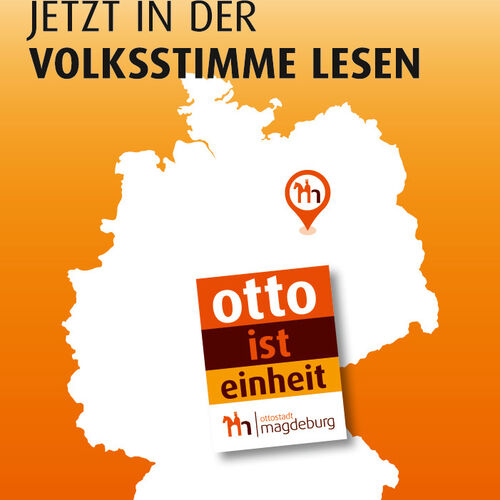 "otto ist einheit" - Plakat zur Stadtmarketingkampagne 2025